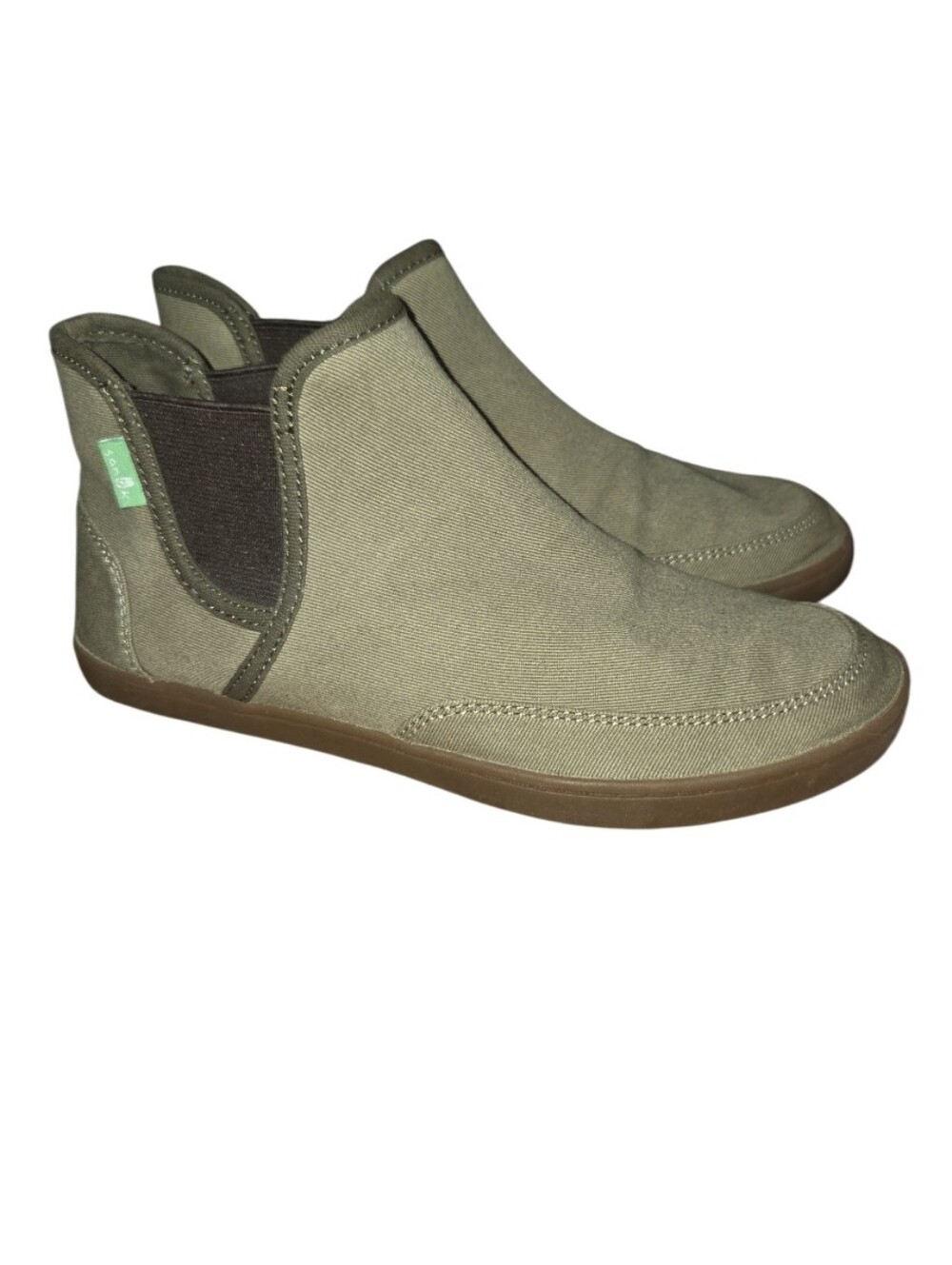 Sanuk Womens Slip-on style Ankle-high Casual Canvas Mid-top Sneaker Boot..5